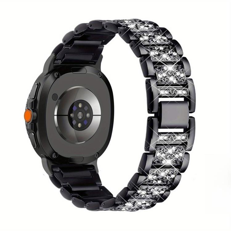 For Samsung Galaxy Watch8 / Watch8 Classic Triple Beads Diamond Metal Watch Band