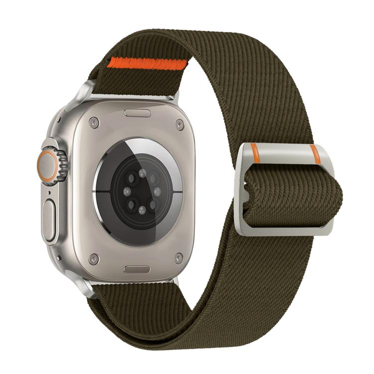 For Apple Watch 46mm / 49mm / 45mm / 44mm Watchman Mechanical Buckle Nylon Watch Band