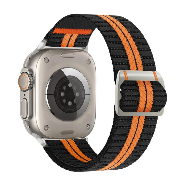 For Apple Watch 42mm / 41mm / 40mm / 38mm Watchman Mechanical Buckle Nylon Watch Band