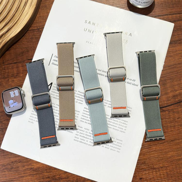 For Apple Watch 46mm / 49mm / 45mm / 44mm Watchman Mechanical Buckle Nylon Watch Band
