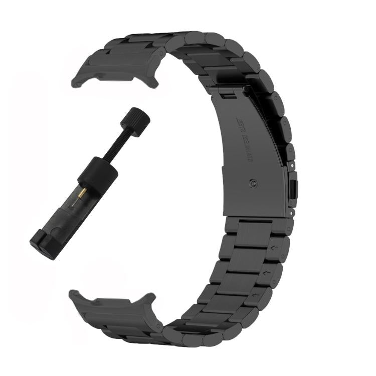 For Samsung Galaxy Watch8 / Watch8 Classic Three Beads Stainless Steel Watch Band with Removal Tool
