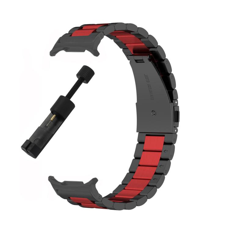 For Samsung Galaxy Watch8 / Watch8 Classic Three Beads Stainless Steel Watch Band with Removal Tool
