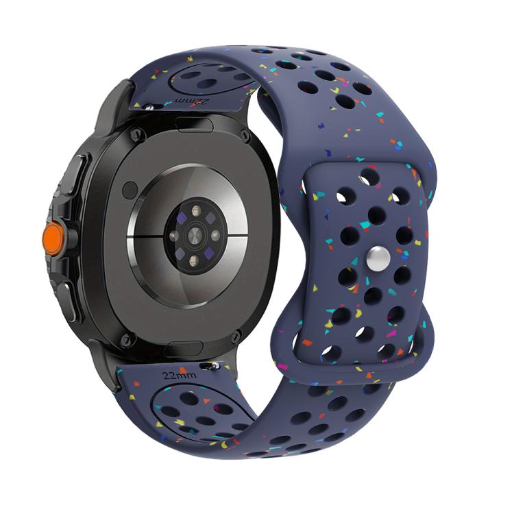 For Samsung Galaxy Watch8 / Watch8 Classic Eco-Friendly Granular Colorful Dots Silicone Watch Band