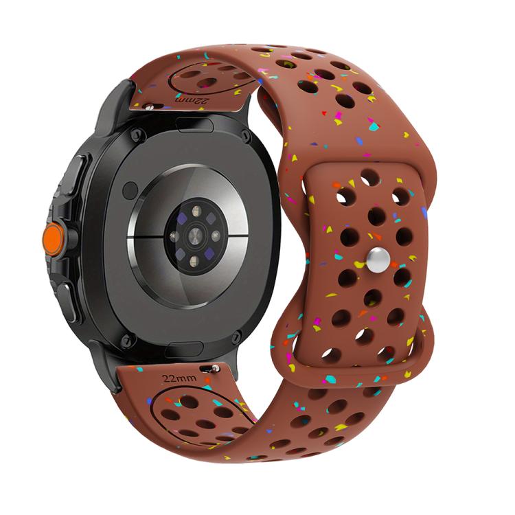 For Samsung Galaxy Watch8 / Watch8 Classic Eco-Friendly Granular Colorful Dots Silicone Watch Band