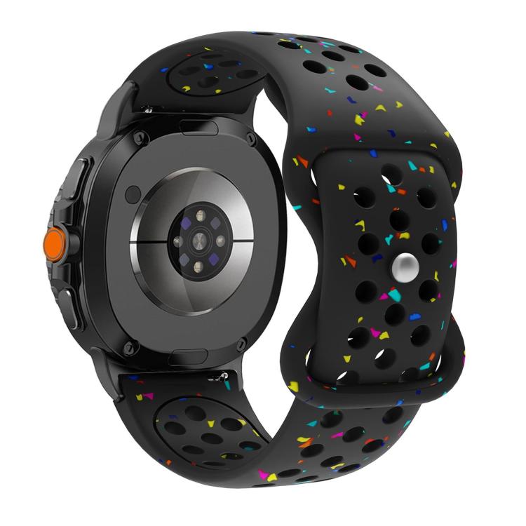 For Samsung Galaxy Watch8 / Watch8 Classic Eco-Friendly Granular Colorful Dots Silicone Watch Band