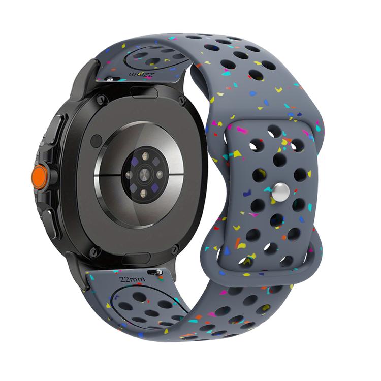 For Samsung Galaxy Watch8 / Watch8 Classic Eco-Friendly Granular Colorful Dots Silicone Watch Band