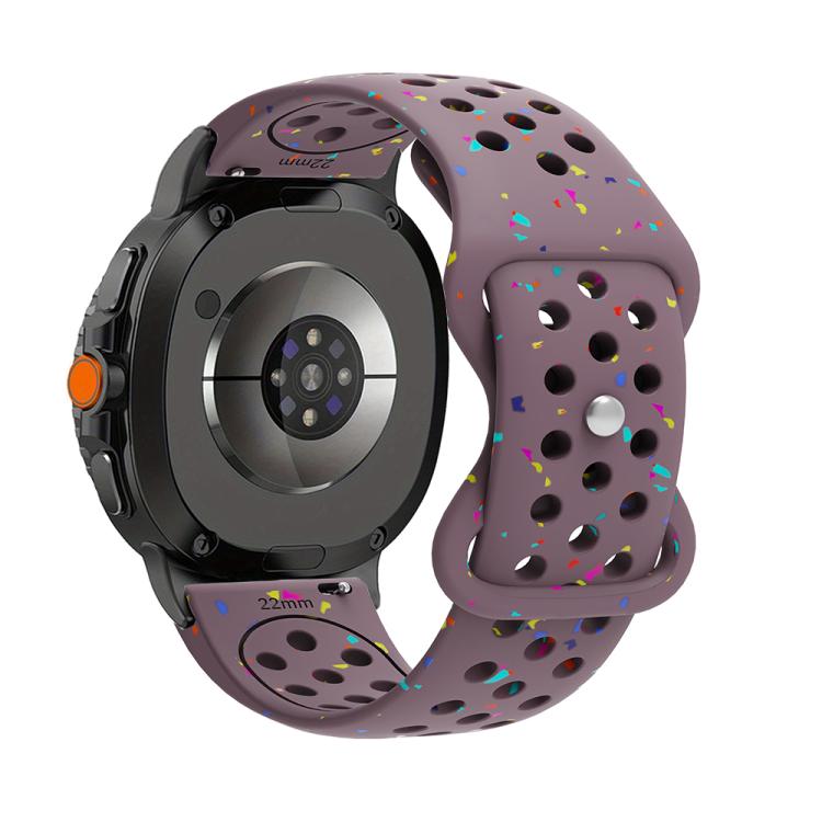 For Samsung Galaxy Watch8 / Watch8 Classic Eco-Friendly Granular Colorful Dots Silicone Watch Band