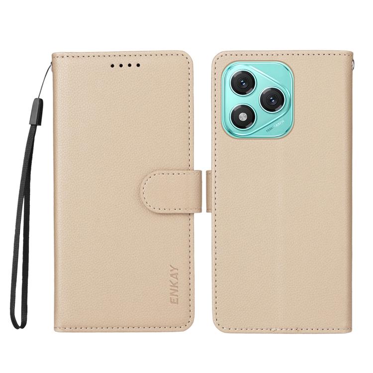 For Honor 400 Lite ENKAY RFID Blocking Wallet Kickstand Litchi Texture Leather Phone Case