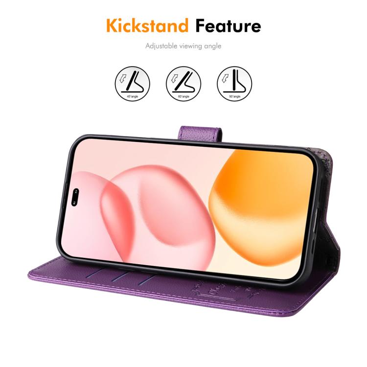 For Honor 400 Pro Global 160.8mm ENKAY RFID Blocking Wallet Kickstand Litchi Texture Leather Phone Case