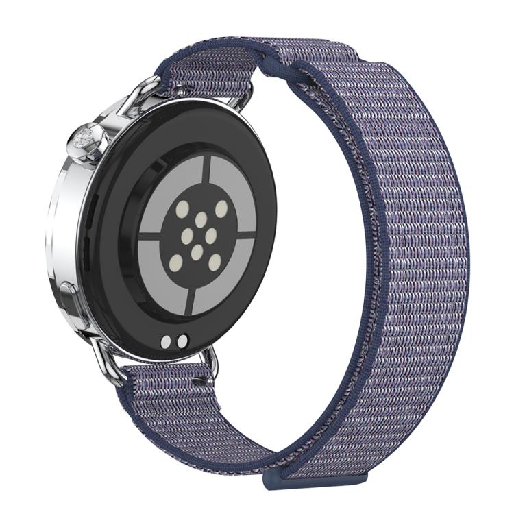 For Xiaomi Watch S4 41mm Quick Release Two Section Braided Nylon Loop Watch Band - Midnight Blue