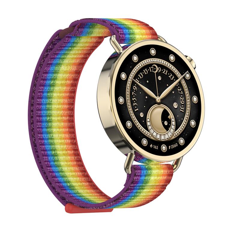 For Xiaomi Watch S4 41mm Quick Release Two Section Braided Nylon Loop Watch Band