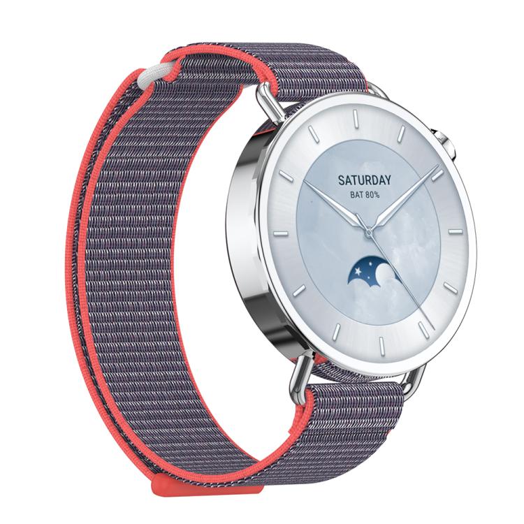For Xiaomi Watch S4 41mm Quick Release Two Section Braided Nylon Loop Watch Band