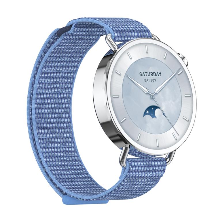 For Xiaomi Watch S4 41mm Quick Release Two Section Braided Nylon Loop Watch Band