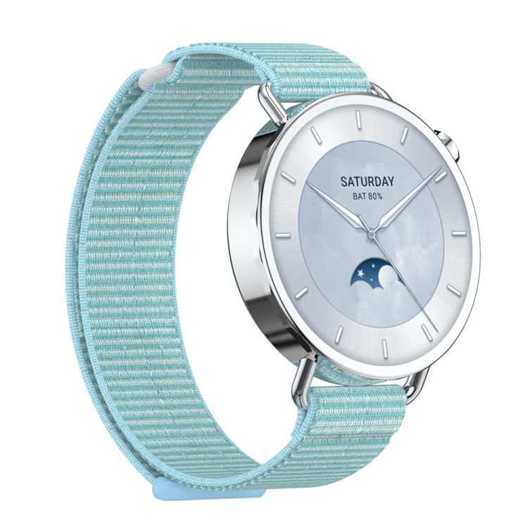 For Xiaomi Watch S4 41mm Quick Release Two Section Braided Nylon Loop Watch Band