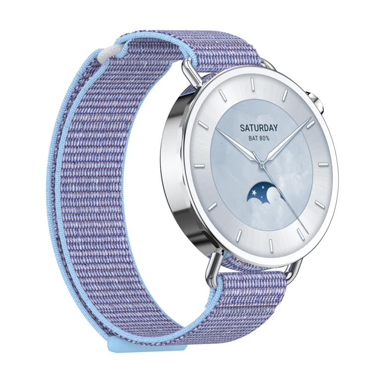 For Xiaomi Watch S4 41mm Quick Release Two Section Braided Nylon Loop Watch Band