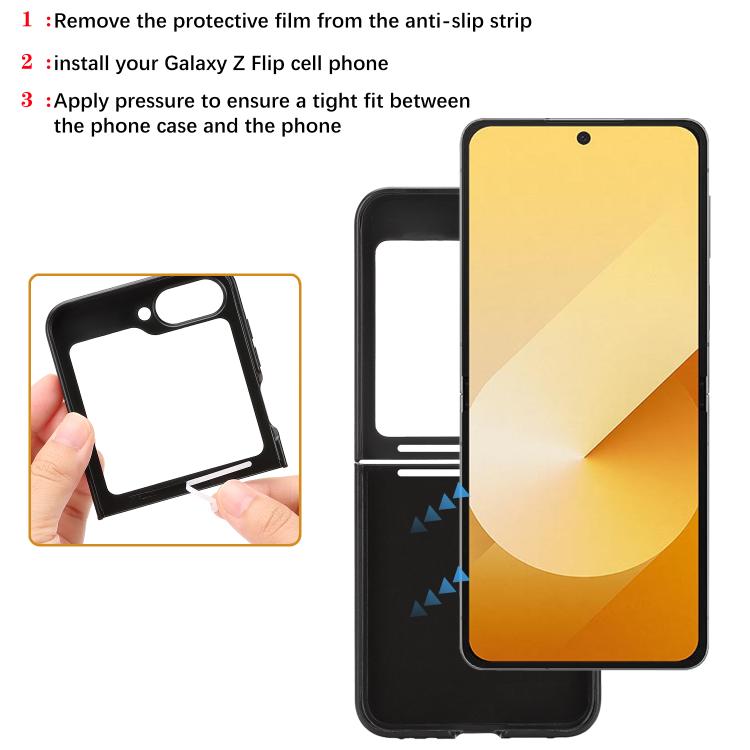 For Samsung Galaxy Z Flip7 FE / Flip6 Kalebol Slim MagSafe Ring Magnetic Card Bag Side Sticker Leather Phone Case