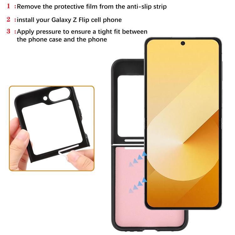 For Samsung Galaxy Z Flip7 FE / Flip6 Kalebol Strong Magnetic MagSafe Tri-Fold Wallet Side Sticker Leather Phone Case