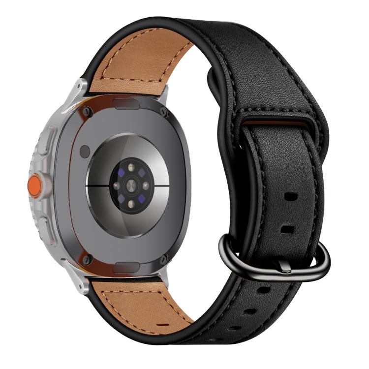 For Samsung Galaxy Watch8 / Watch8 Classic Classic Buckle Genuine Leather Watch Band