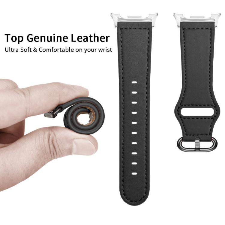 For Samsung Galaxy Watch8 / Watch8 Classic Classic Buckle Genuine Leather Watch Band