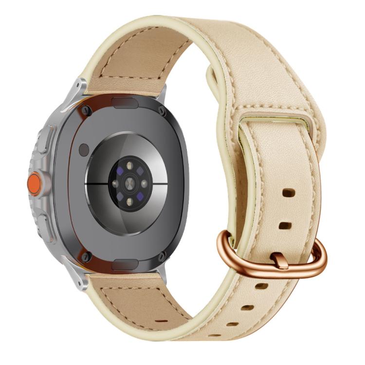 For Samsung Galaxy Watch8 / Watch8 Classic Classic Buckle Genuine Leather Watch Band