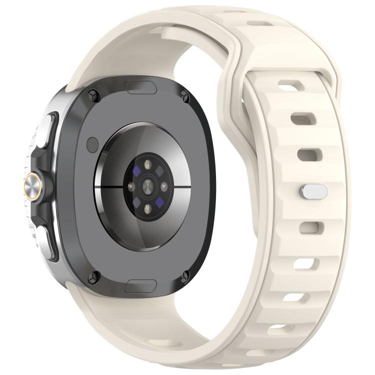 For Samsung Galaxy Watch8 / Watch8 Classic Reverse Buckle Single Color Silicone Watch Band