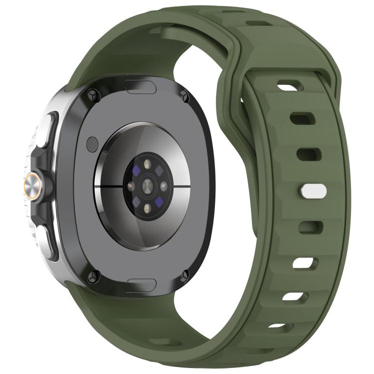 For Samsung Galaxy Watch8 / Watch8 Classic Reverse Buckle Single Color Silicone Watch Band