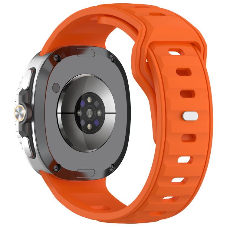 For Samsung Galaxy Watch8 / Watch8 Classic Reverse Buckle Single Color Silicone Watch Band