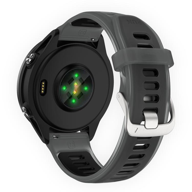 20mm Silver Steel Buckle Translucent Color Silicone Watch Band