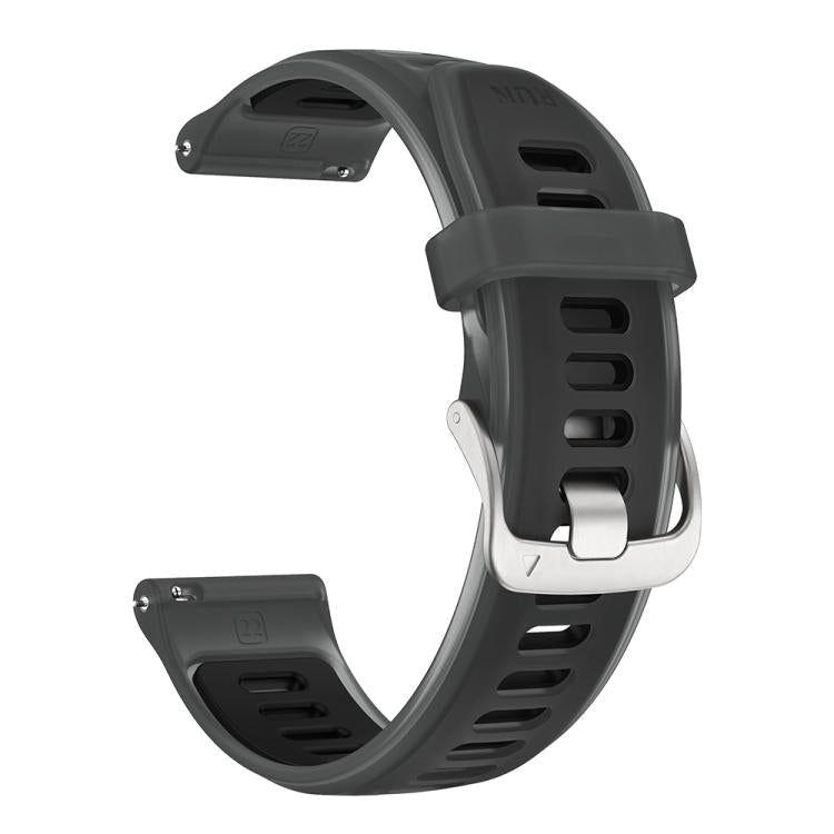 20mm Silver Steel Buckle Translucent Color Silicone Watch Band
