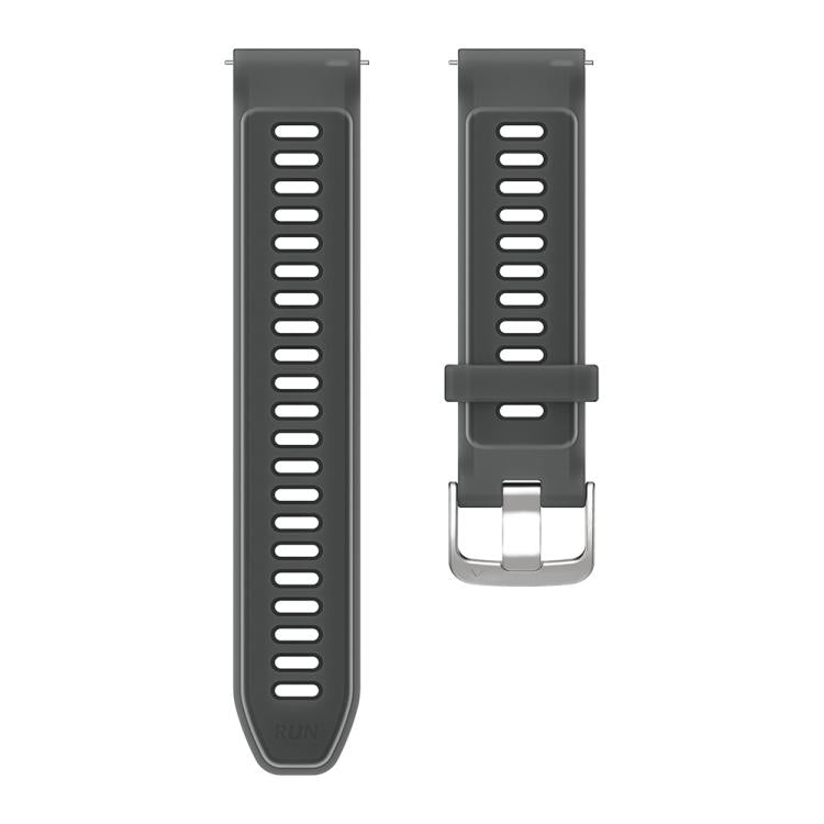 20mm Silver Steel Buckle Translucent Color Silicone Watch Band