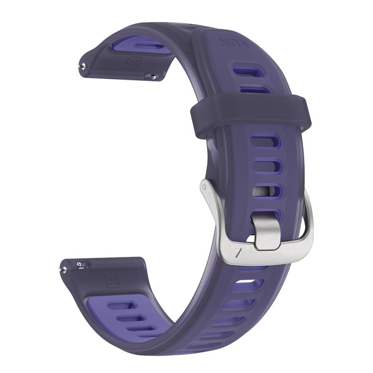 20mm Silver Steel Buckle Translucent Color Silicone Watch Band