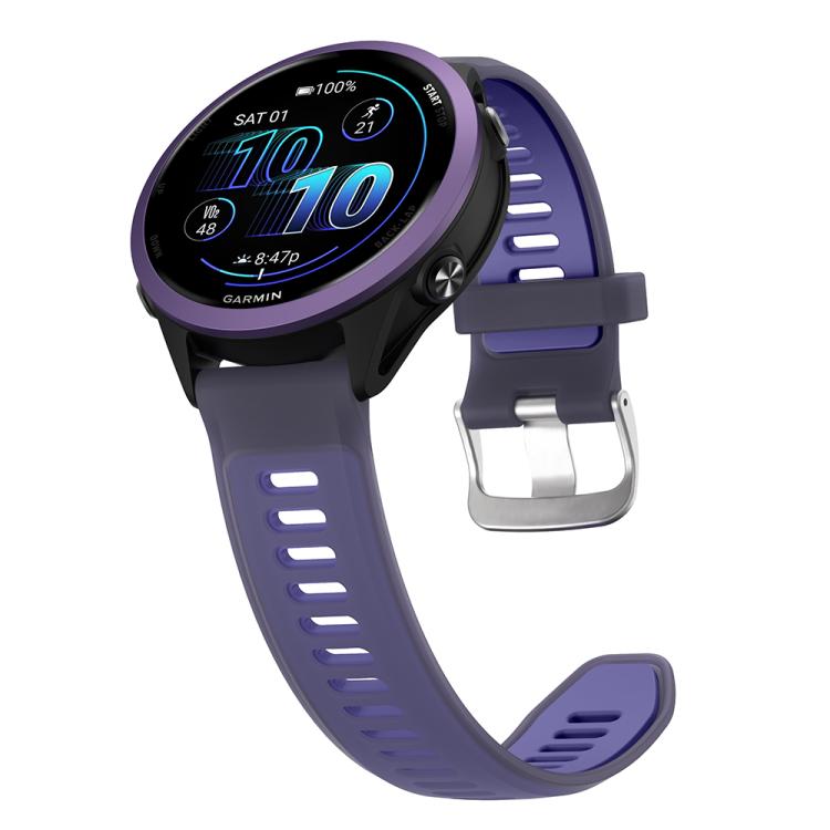 20mm Silver Steel Buckle Translucent Color Silicone Watch Band