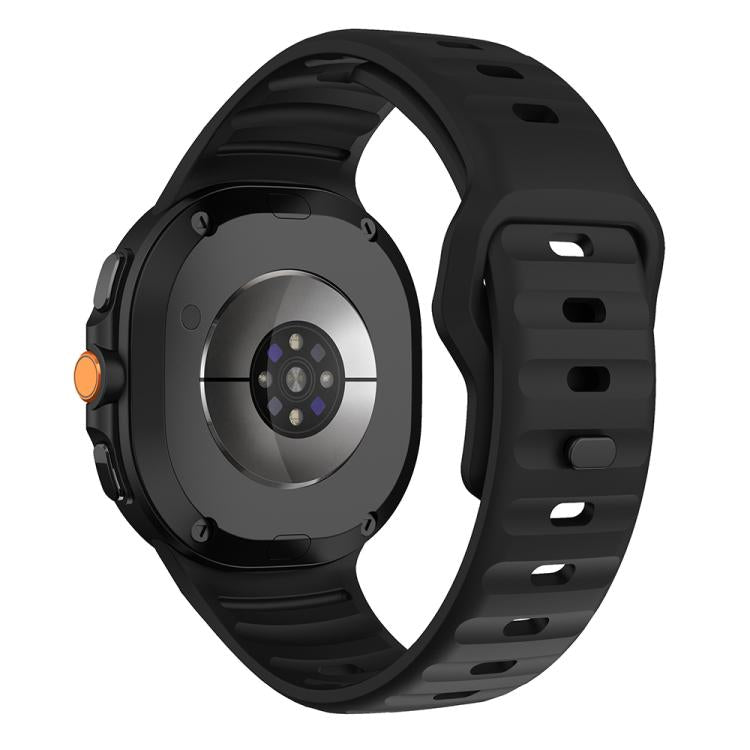 For Samsung Galaxy Watch8 / Watch8 Classic Wave Reverse Buckle Silicone Watch Band