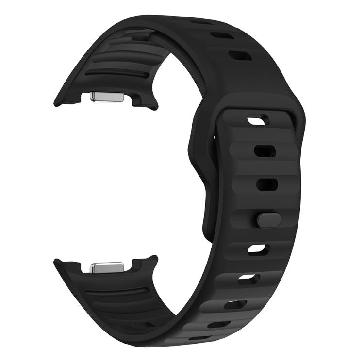 For Samsung Galaxy Watch8 / Watch8 Classic Wave Reverse Buckle Silicone Watch Band