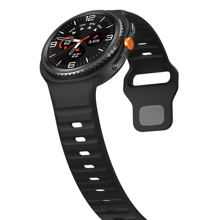 For Samsung Galaxy Watch8 / Watch8 Classic Wave Reverse Buckle Silicone Watch Band