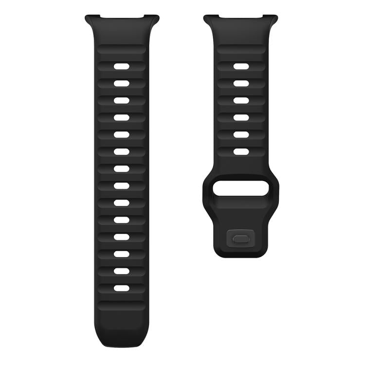 For Samsung Galaxy Watch8 / Watch8 Classic Wave Reverse Buckle Silicone Watch Band