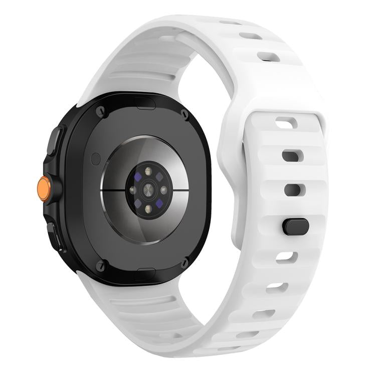 For Samsung Galaxy Watch8 / Watch8 Classic Wave Reverse Buckle Silicone Watch Band
