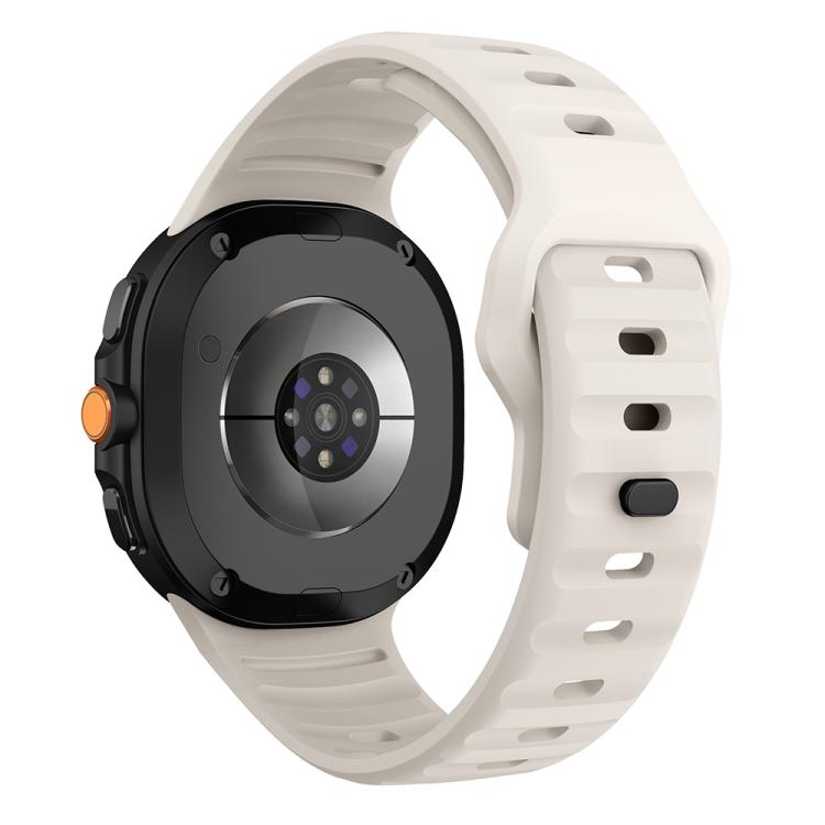 For Samsung Galaxy Watch8 / Watch8 Classic Wave Reverse Buckle Silicone Watch Band