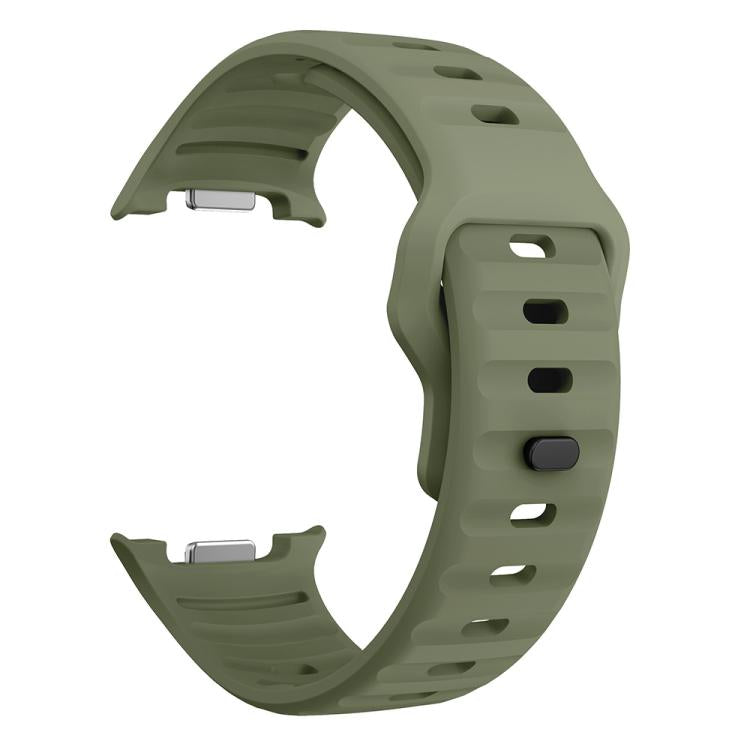For Samsung Galaxy Watch8 / Watch8 Classic Wave Reverse Buckle Silicone Watch Band