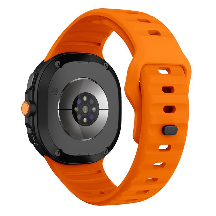 For Samsung Galaxy Watch8 / Watch8 Classic Wave Reverse Buckle Silicone Watch Band