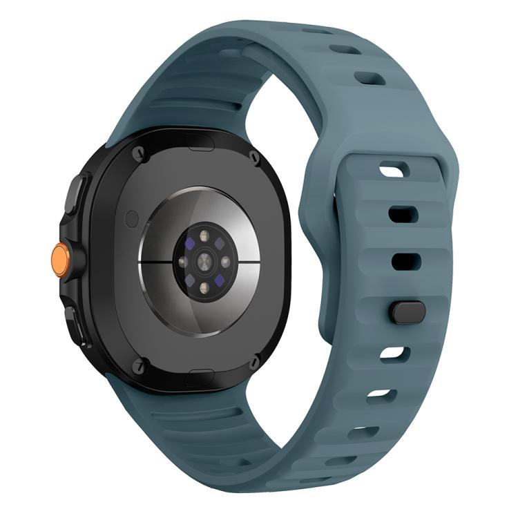 For Samsung Galaxy Watch8 / Watch8 Classic Wave Reverse Buckle Silicone Watch Band