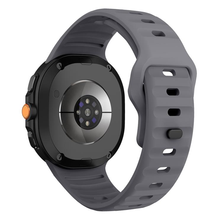For Samsung Galaxy Watch8 / Watch8 Classic Wave Reverse Buckle Silicone Watch Band