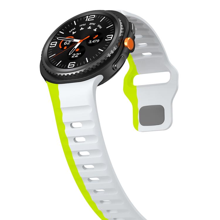 For Samsung Galaxy Watch8 / Watch8 Classic Wave Reverse Buckle Silicone Watch Band