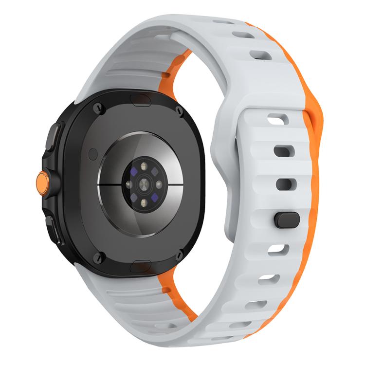 For Samsung Galaxy Watch8 / Watch8 Classic Wave Reverse Buckle Silicone Watch Band
