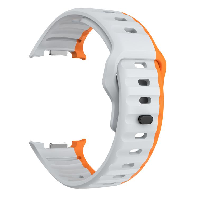 For Samsung Galaxy Watch8 / Watch8 Classic Wave Reverse Buckle Silicone Watch Band
