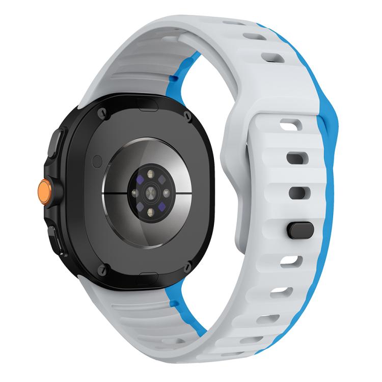 For Samsung Galaxy Watch8 / Watch8 Classic Wave Reverse Buckle Silicone Watch Band