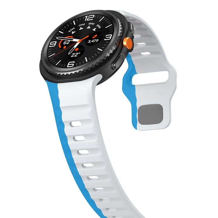 For Samsung Galaxy Watch8 / Watch8 Classic Wave Reverse Buckle Silicone Watch Band