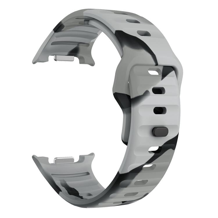 For Samsung Galaxy Watch8 / Watch8 Classic Wave Reverse Buckle Silicone Watch Band