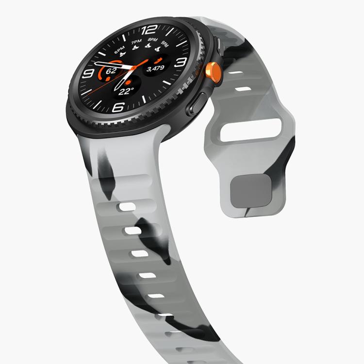 For Samsung Galaxy Watch8 / Watch8 Classic Wave Reverse Buckle Silicone Watch Band
