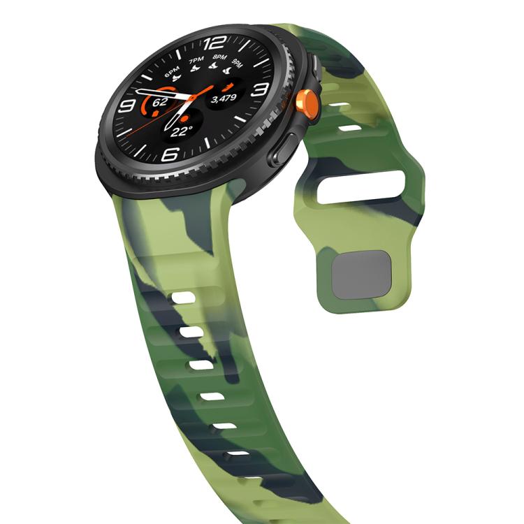 For Samsung Galaxy Watch8 / Watch8 Classic Wave Reverse Buckle Silicone Watch Band